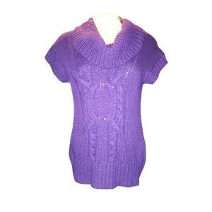 American Eagle Outfitters Purple Wool & Rabbit‎ Hair Cowl Neck Sweater Size L